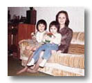 Chilam, his siter, and his mom
